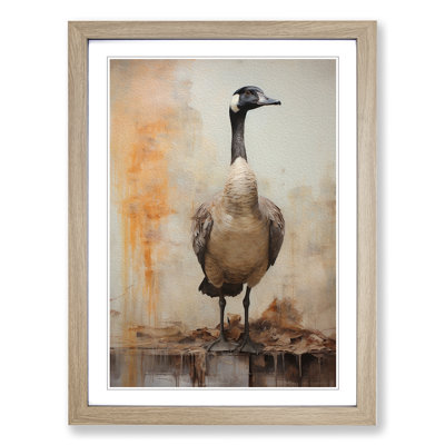Goose Contemporary - Single Picture Frame Print on Wood