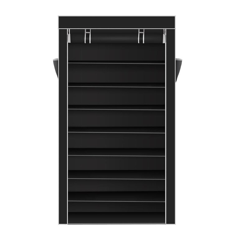 Sunbeam 50 Pair Shoe Rack - Black