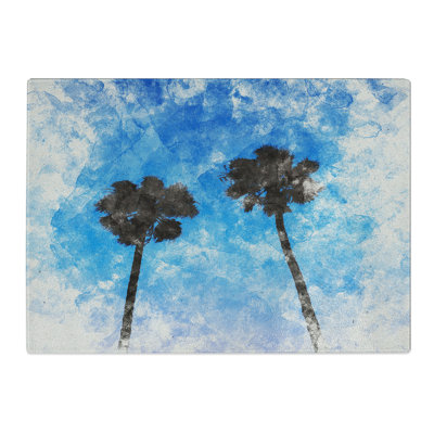 Two Palm Trees Chopping Board