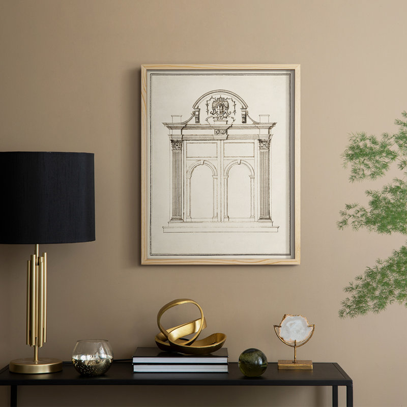 Entrance Framed Print - Solid Wood, 15" H x 12" W, Natural