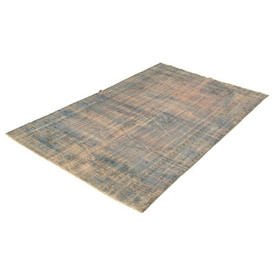Denaria One-of-a-Kind 5'10" X 9'2" 1980s Wool Area Rug in Light Blue