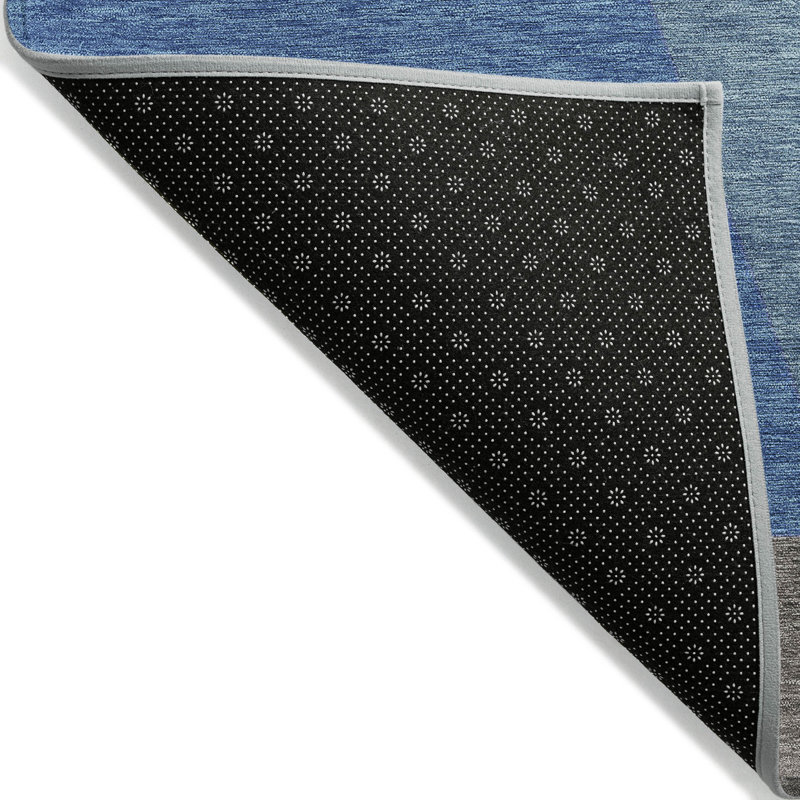 Aeleth Blue Washable Indoor-Outdoor Rug - LOOMLAN, 8' x 10'