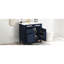 Meuble-lavabo moderne 36 po avec lavabo, armoire bleue 2 tiroirs et espaces de rangement fonctionnels, rangement efficace de style contemporain, attrait-916293711