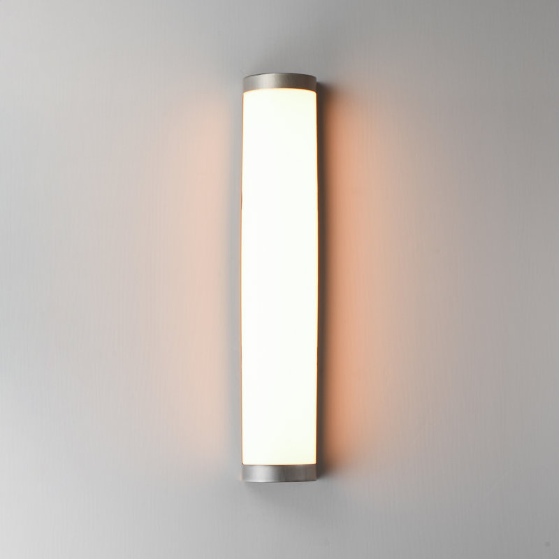 Halfpipe-Outdoor Wall Mount, Brushed Aluminum