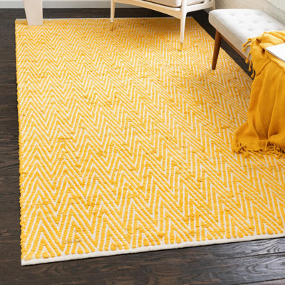 Skilah Cotton Chevron Indoor Rug