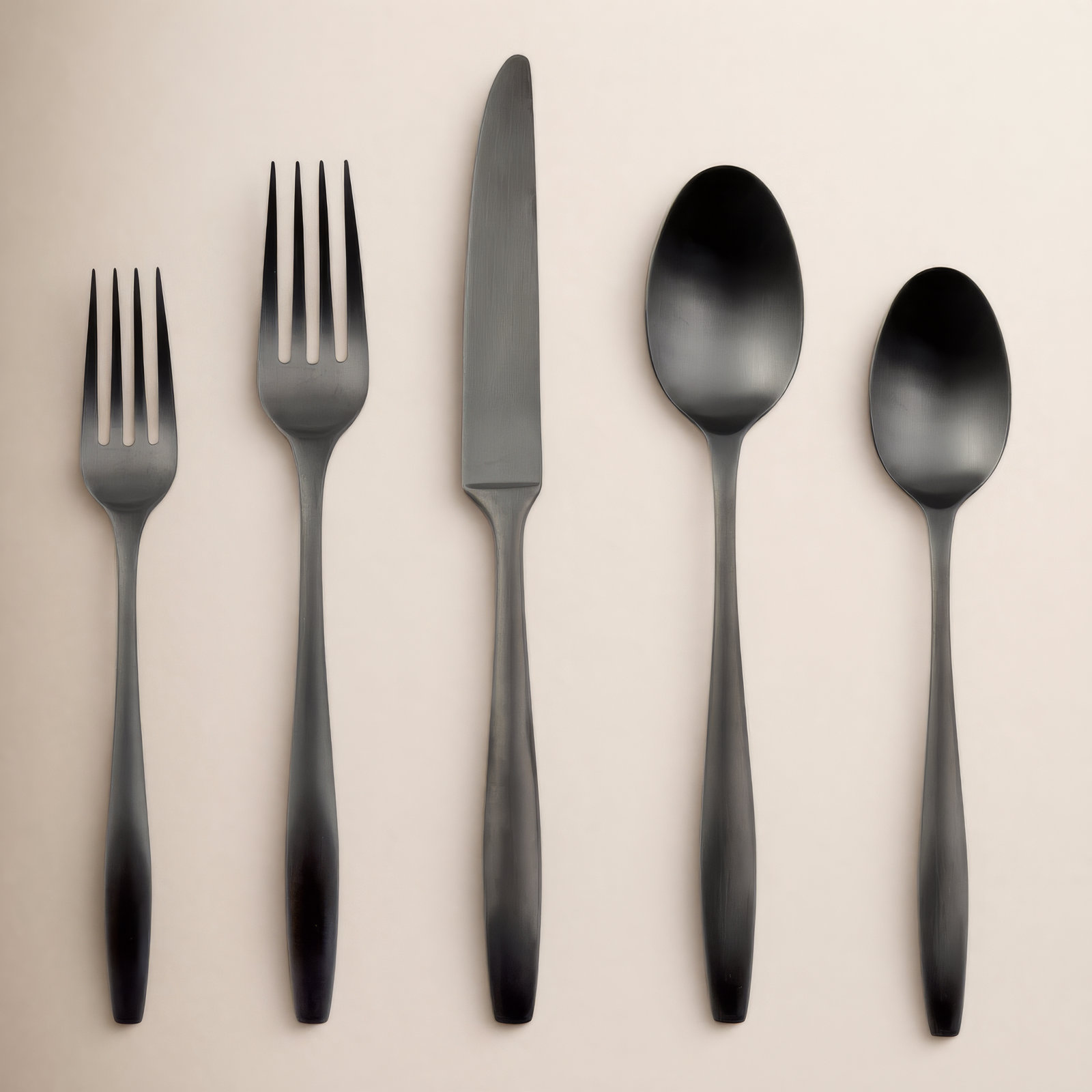 Edianna Flatware - Set of 20, Black