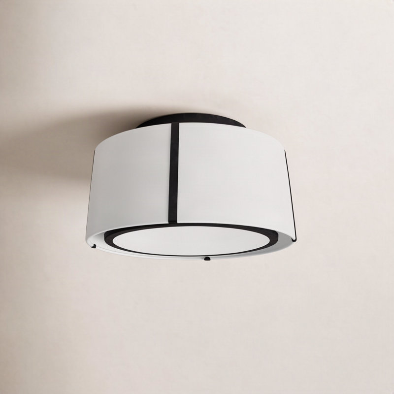 Marietta 18'' Semi Flush Mount, Matte Black