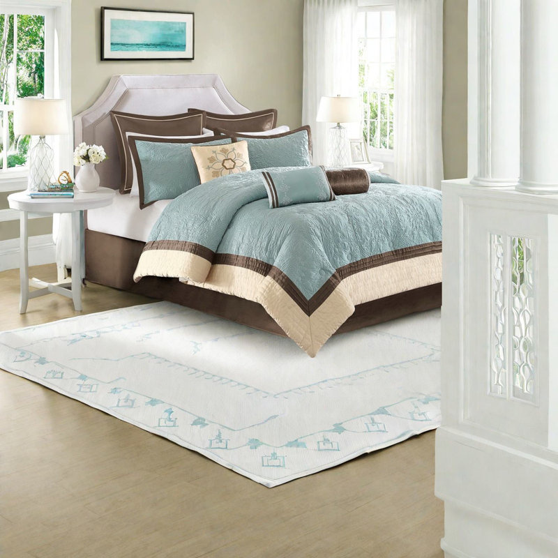 Ensemble de literie pour très grand lit Luxueuse Charmeuse, polyester, style traditionnel