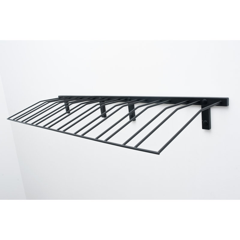 W Series Wine Rack Presentation Row 9 Bottles, Satin Black