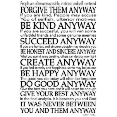 " Motivational Typography " by Mother Teresa