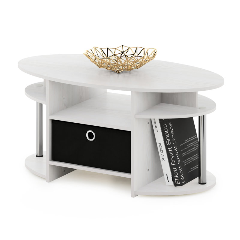 Toris Single Coffee Table, White