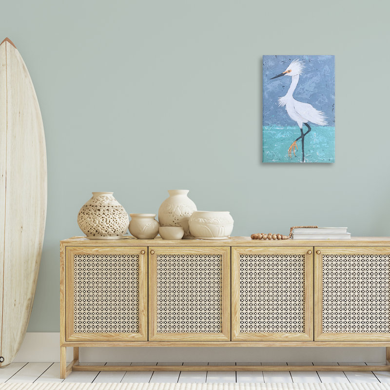 «Sea Bird Stepping», art mural par Jade Reynolds, H 30 po x l 20 po