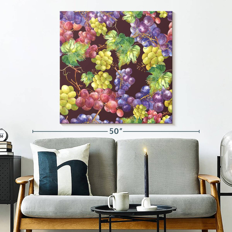 Yarlin Grapes, 33" H x 33" W