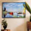 Impression sur toile, "Pleasure bateaux at Argenteuil" par Claude Monet-92494155-92494156