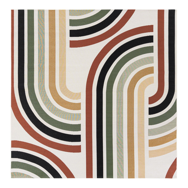 Vibe Hower Indoor/Outdoor Area Rug, Square 7'10"