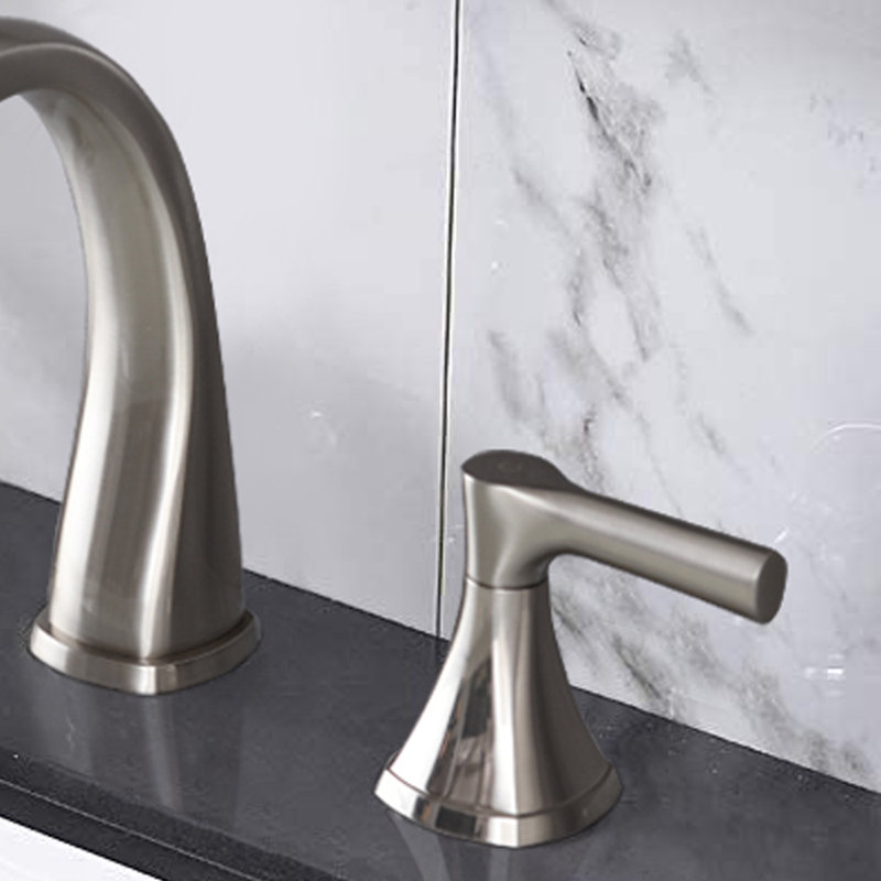 Keener 2-handle Bathroom Faucet with Drain Assembly, Brushed Nickel