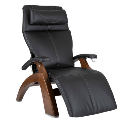 Human Touch Perfect Chair PC420 Classic Manual Plus Zero Gravity Recliner Comfort Upholstery Package Walnut Base