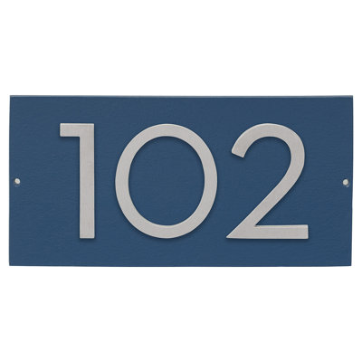 Floating 1-Line Wall Address Plaque