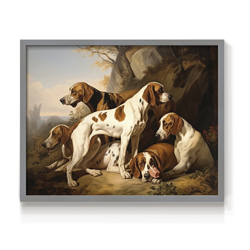 Faune, série CII, reproduction encadrée, Gris, H 11 po x l 14 po