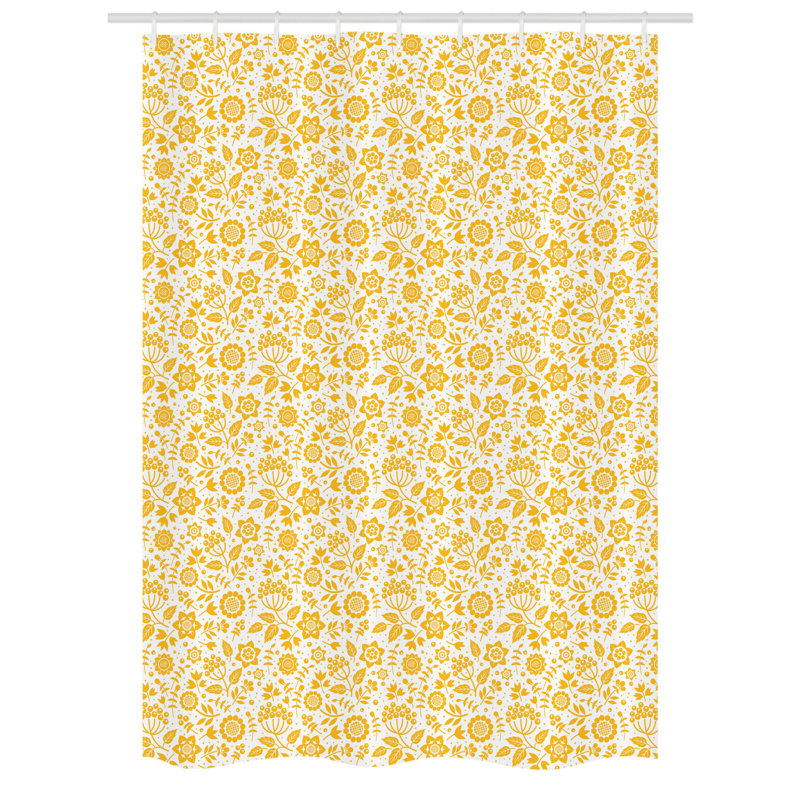 Shower Curtain with Hooks Included, 78" H x 54" W