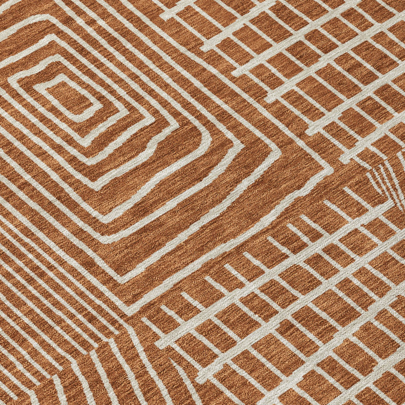 Machine Washable Indoor/Outdoor Chantille ACN990 Green Area Rug, Rectangle 8' x 10'