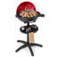 Barbecue électrique électrique 1350W antiadhésif à 4 températures pour le camping extérieur - rouge