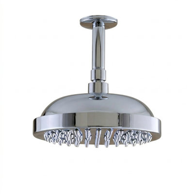Tête de douche de plafond 8 po avec bras 4 po et écusson de Strom Living
