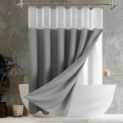 Hotel Shower Curtain With Liner