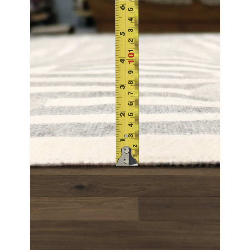 Tapis géométrique rectangulaire en cuir de vache fait à la main multicolore, Rectangle de 10 pi x 14 pi