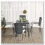 Ensemble de 4 chaises de salle à manger d'extérieur en rotin PE avec coussins moelleux Outsunny