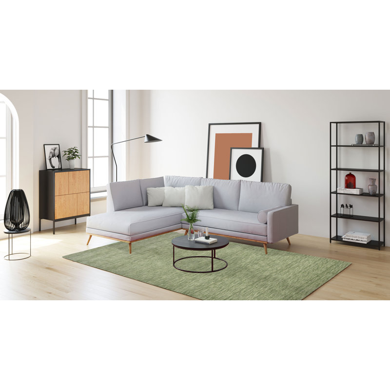 Rectangular Uniform Color Wool Hand Woven Area Rug, Rectangle 170cm x 240cm