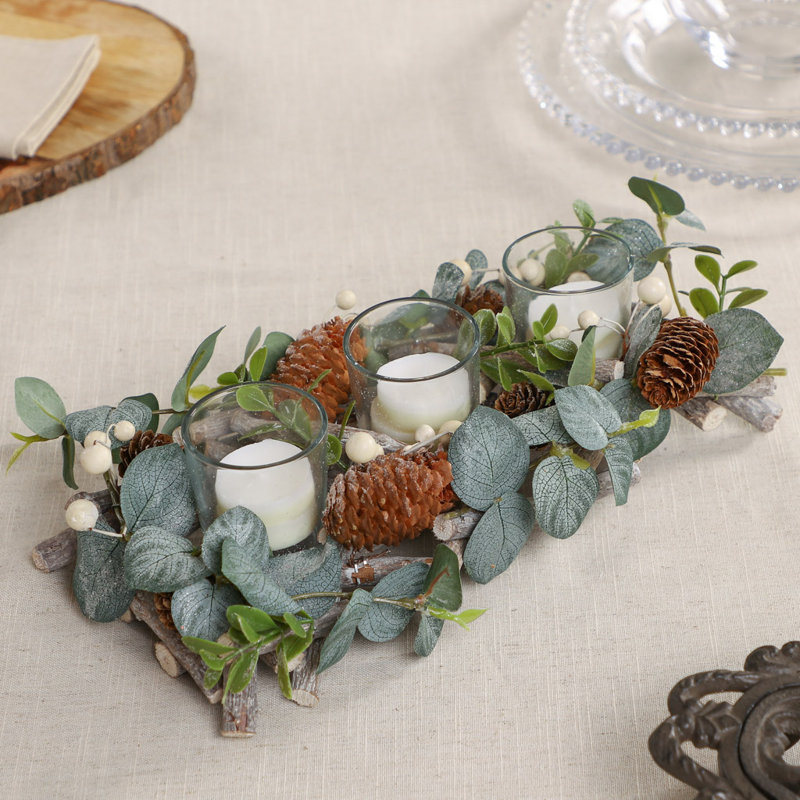 Glass Tabletop Tealight Holder