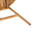 Table de salle à manger d'extérieur moderne Pavia 44'' en bois d'acacia, table de patio ovale à lattes avec pieds inclinés