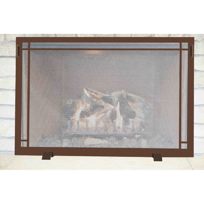 Pare-étincelles 1 panneau Hearth Craftsman Design, Bronze solaire, H 26 po x l 38 po x P 1 po