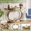Console en miroir avec incrustation de diamant concassé, table de canapé d'entrée de 39,4 po de long, double table d'appoint moderne en forme de C pour le salon, le couloir, le vestibule, l'entrée-2018022399