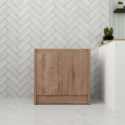 Base de meuble-lavabo autoportant de 30 pouces avec porte à fermeture en douceur