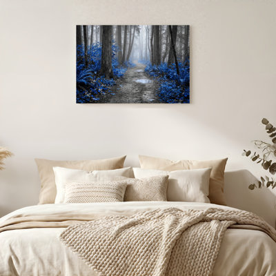 Art mural sur toile Gallery Wrap pour le salon, la chambre à coucher, le bureau ou le vestibule - Décoration murale décorative avec forêt mystique