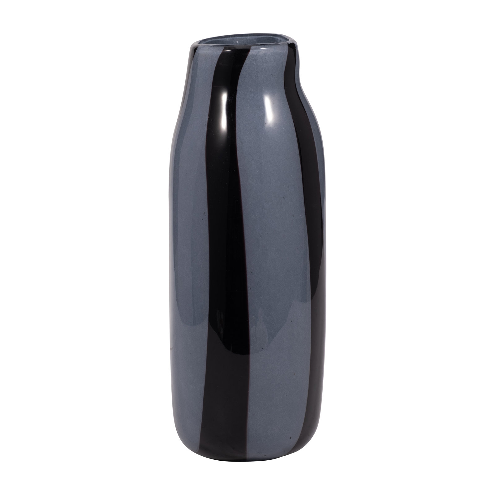 Mele Table Vase, 10" H x 6" W x 5" D, Black