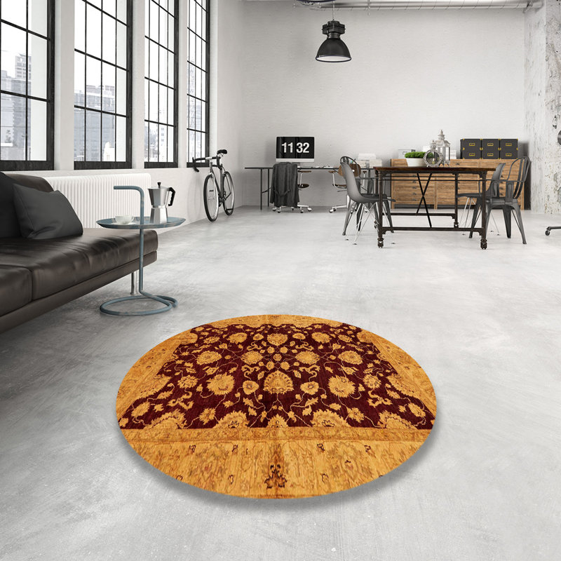 Abstract Indoor Rug, Round 8'