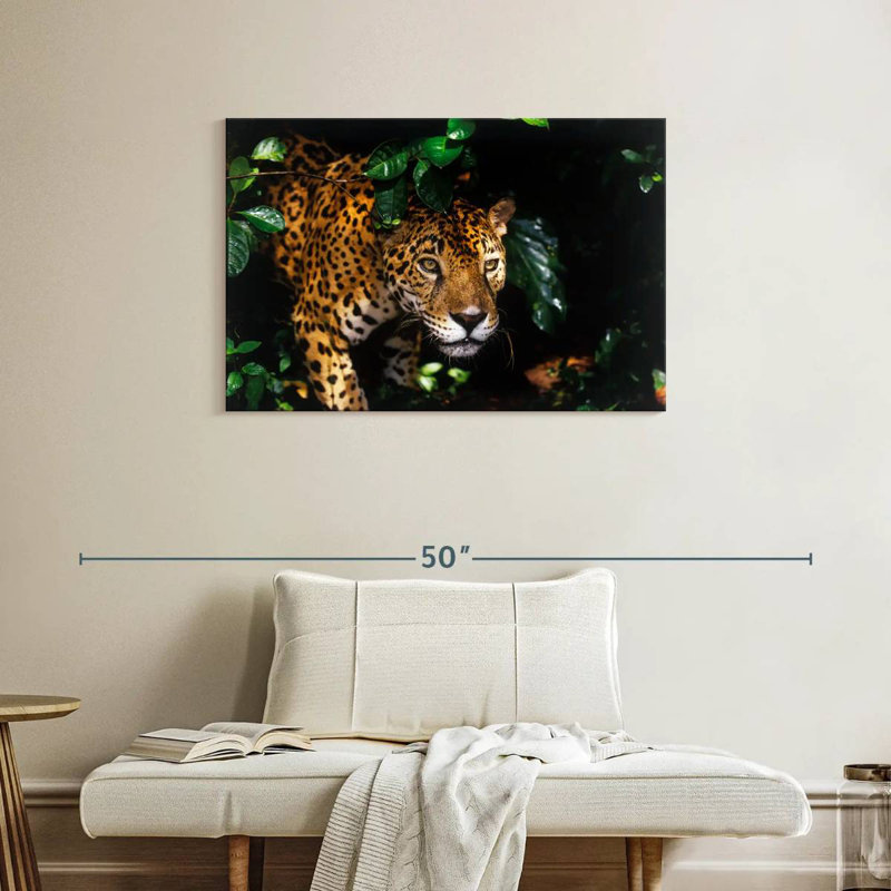 Rainforest Jaguar, 24" H x 36" W