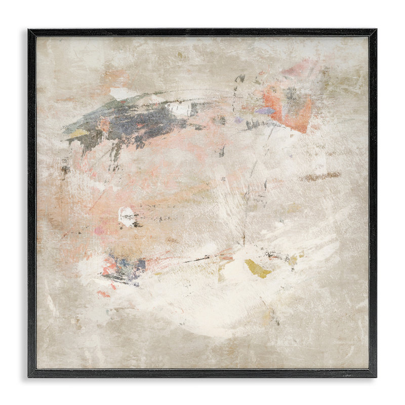  «Neutre pâle délavé», estampe numérique par Suzanne Nicoll, H 17 po x l 17 po, Giclée encadrée noir minuit