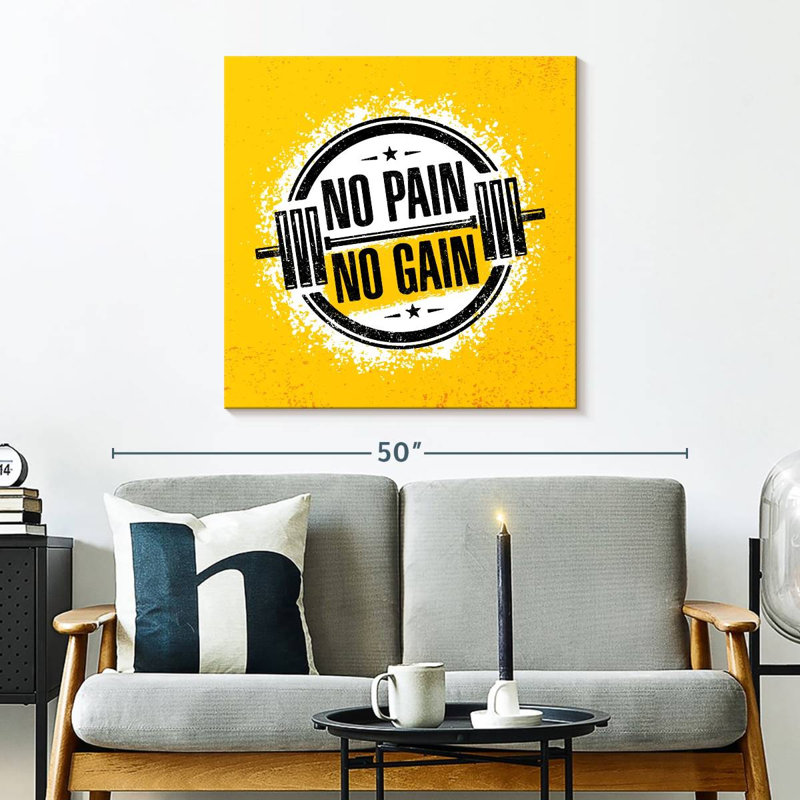No Pain No Gain, typographie
