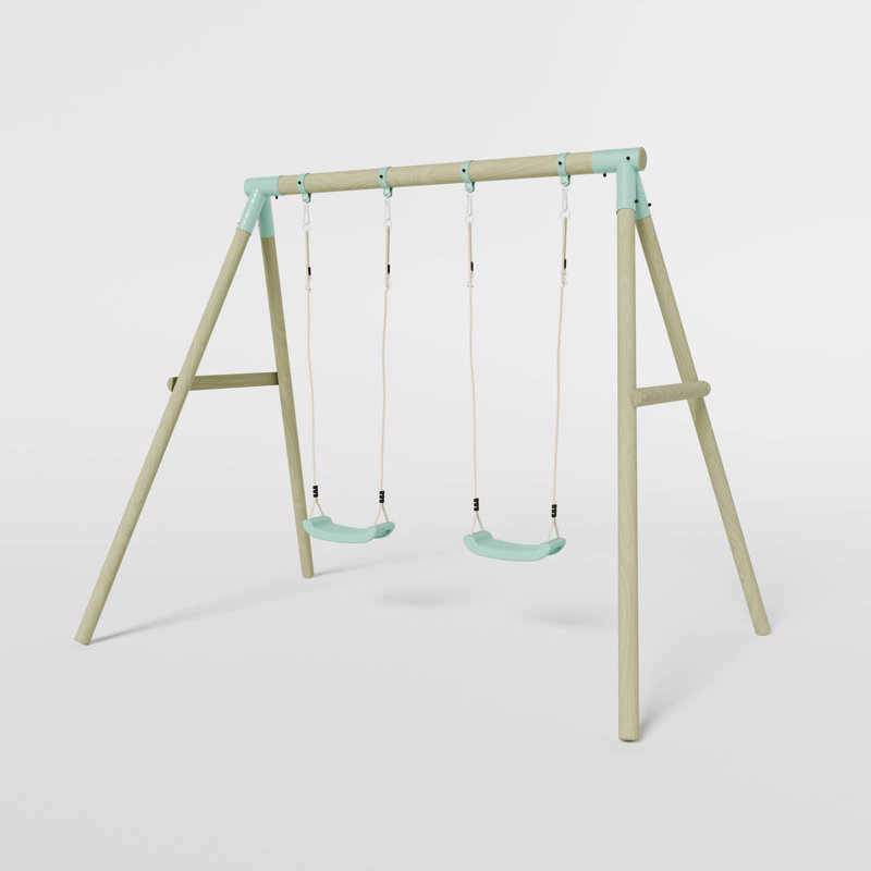 Mercia Wooden Round Pole Double Swing