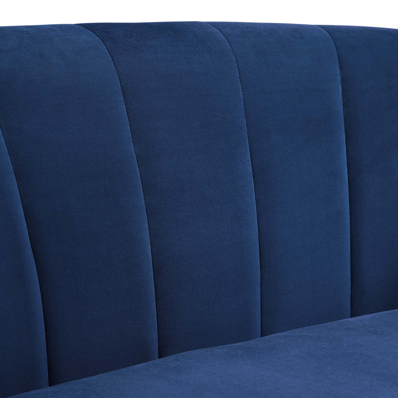 Velvet Armchair, Navy Velvet