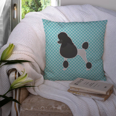 Poodle Square Indoor/Outdoor Throw Pillow