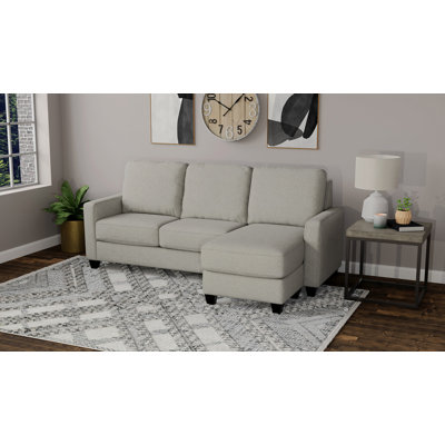 Canapé modulaire gris reconfigurable
