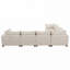Canapé modulaire de 118 po avec repose-pieds de rangement mobile, canapé 7 places en forme de U, siège large et combinaison libre-1791837271