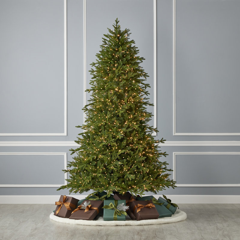 Arbre de Noël artificiel éclairé Dandan - Comprend un sac de rangement pour arbre et une télécommande, 10'