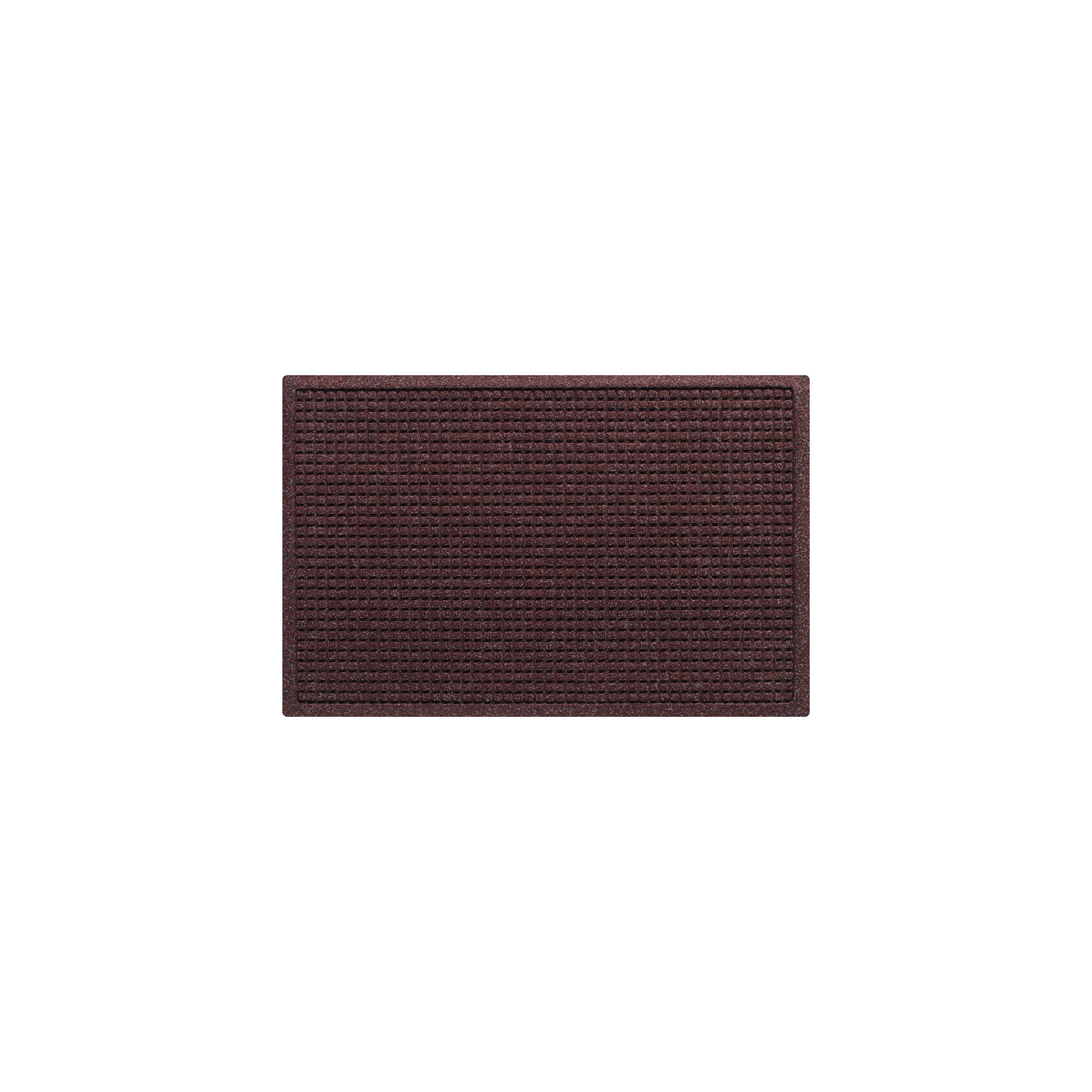WaterHog Squares Indoor Outdoor Door Mat, Rectangle 2' x 3', Bordeaux