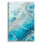  «Turquoise Crystal Layers» par Svetlana Aleynikova, art mural en verre acrylique, 12 po x 16 po